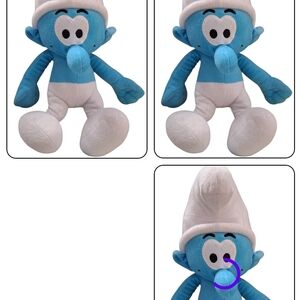 Charming Blue and White Stuffed Toy Vintage 2010 Smurf